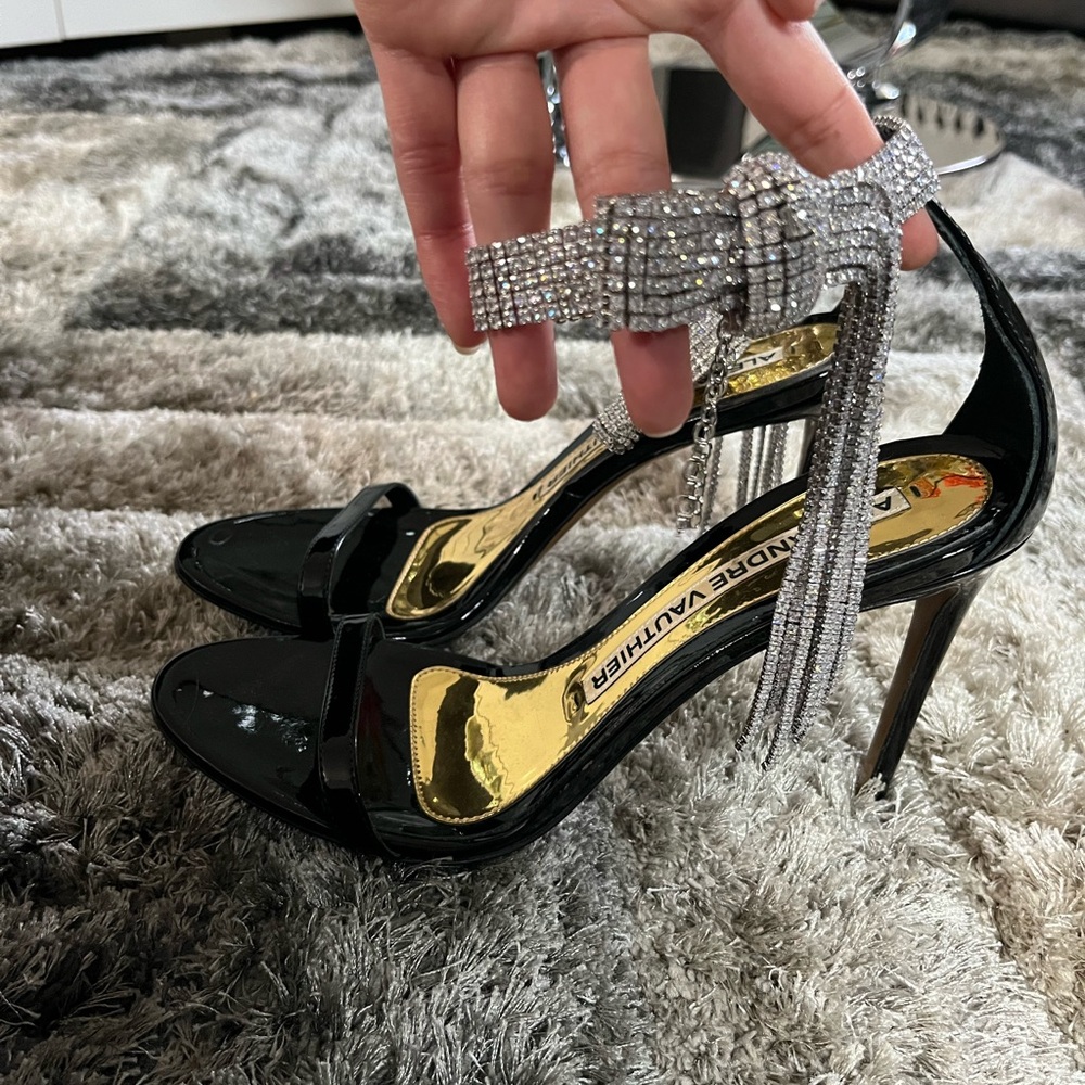Chic Black and Silver Alexander Vauthier Heels